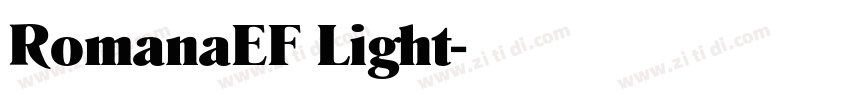 RomanaEF Light字体转换